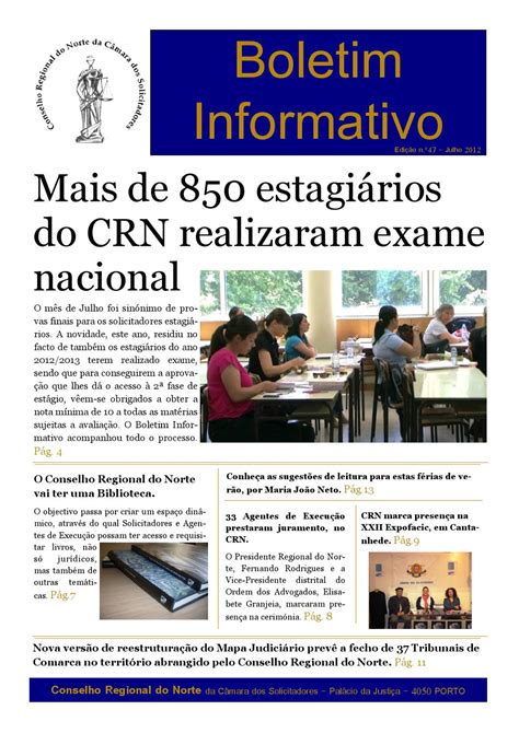 Boletim Informativo N º47 By Boletim Informativo Crnorte Issuu