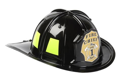 Aeromax Jr Firefighter Helmet Black Adjustable Youth Size