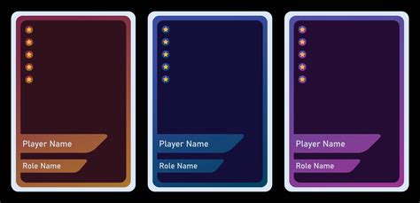complete card game template   color blend  card template