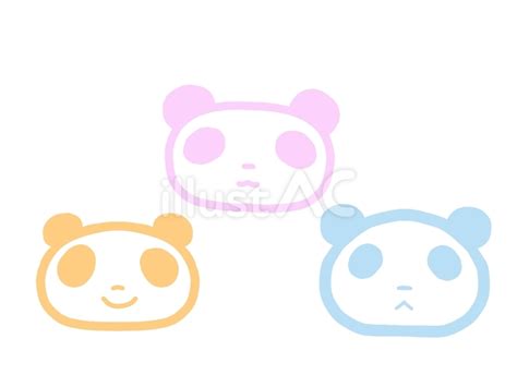 Free Vectors | three pandas