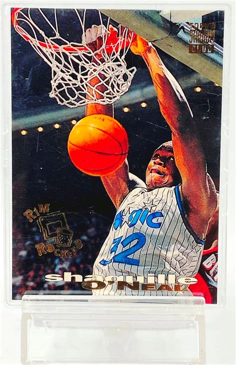 Topps Stadium Club Rim Rockers Nba Shaquille O Neal Insert Rc