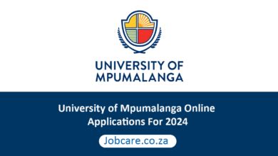 University Of Mpumalanga Online Applications For 2024 Jobcare