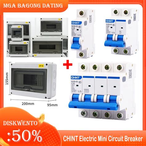 10A 25A CHINT Electric Mini Circuit Breaker NXB C63 2P MINIATURE