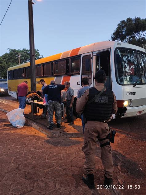 Operação Horus apreende ônibus carregado contrabando em Foz do