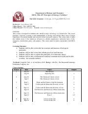 Biology 1306 Syllabus Pdf Department Of Biology And Chemistry BIOL