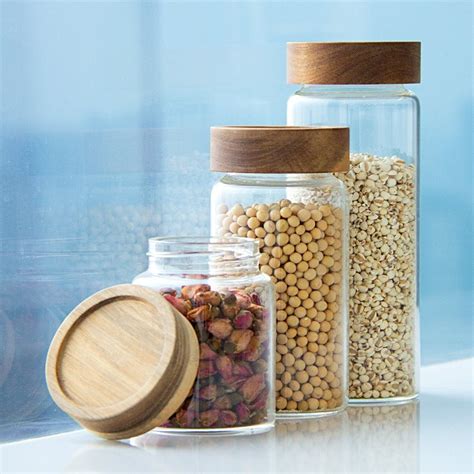 Ml Ml Ml Ml High Borosilicate Glass Jar Container With