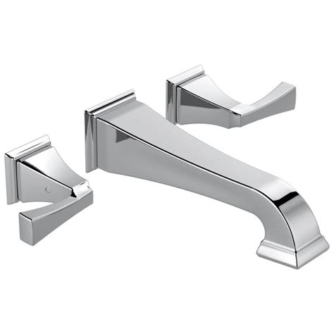 Delta Dryden Chrome 2-handle Widespread WaterSense Bathroom Sink Faucet ...