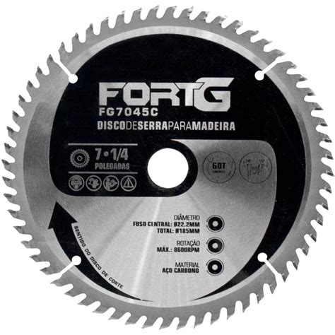 Disco De Serra Para Madeira FORTGPRO FG7045C