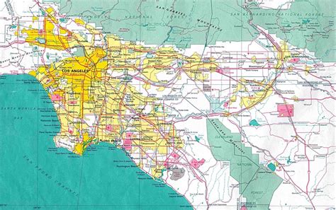 Map Of Los Angeles California Area | Printable Maps