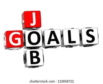 D Job Goals Crossword On White Stock Illustration Shutterstock