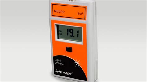 Solarmeter Model 7 0 Digital Handheld MED Hr ERY Eeff Radiometer With