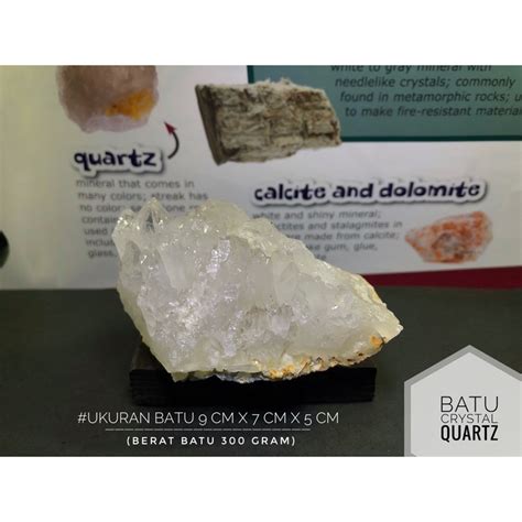 Jual Batu Crystal Quartz L33 Atau Batu Kristal Kuarsa Atau Batu