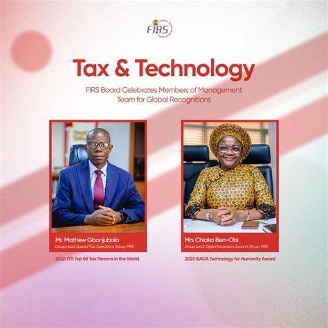 Federal Inland Revenue Service Firs On Linkedin Tax And Technology Firs Board Celebrates