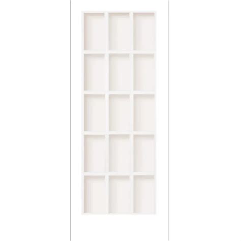 Milette 30-inch x 80-inch Primed 15 Lite Interior Door with Clear Glass ...