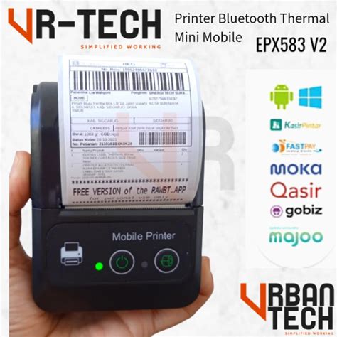 Jual Printer Bluetooth Thermal Mm Epx V Cetak Resi Shopee Dan