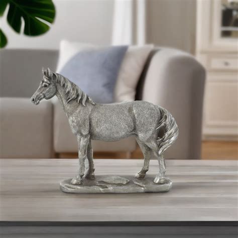 Silver Horse Statue - Etsy