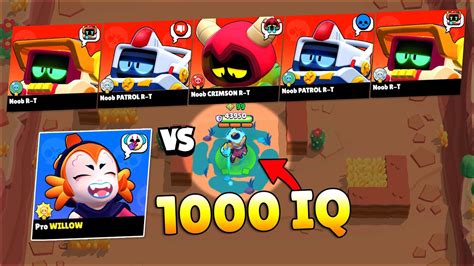 1000 IQ WILLOW Vs NOOBS R T GETS TROLLED Brawl Stars 2023 Funny