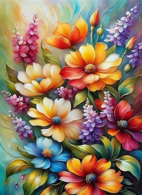 Pin By Thin Blue Line 🇦🇺👮‍♀️ On Flowers And Fruits 🌺🌻🌹🍋🍍🍎 Flower Canvas Art Flower Art Images