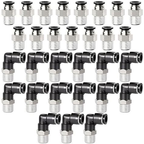 Tailonz Pneumatic Elbow And Straight Combination 14 Inch Tube Od X 18