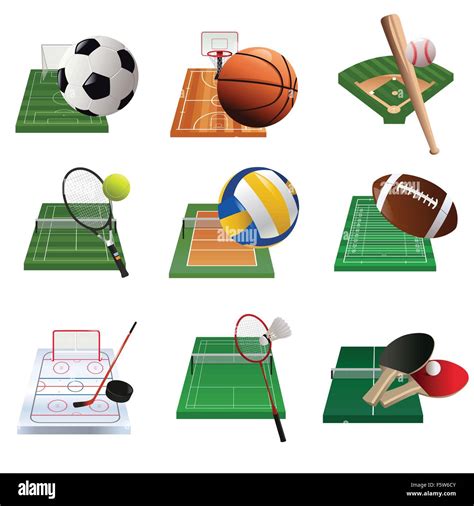 A Vector Illustration Of Sport Icon Sets Stock Vector Image Art Alamy