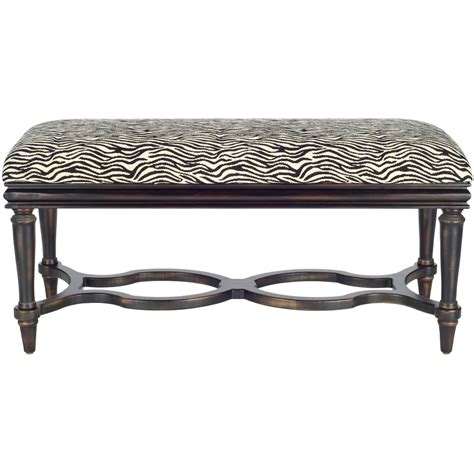 Safavieh Garret Zebra Print Upholstered Bench