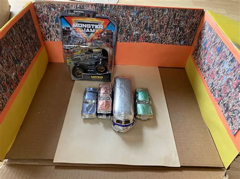 Hot Wheels Monster Jam Max D Maximum Destruction With Crushable Cars And Arena Etsy