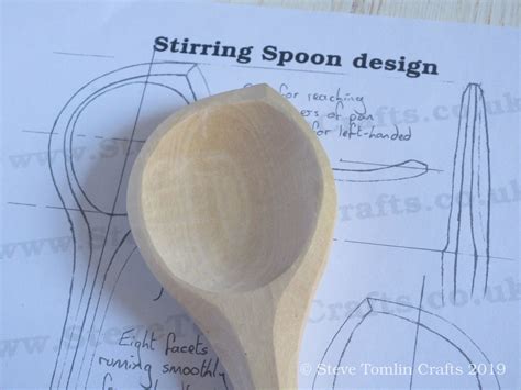 Cooking Spoon Wood Carving Template Etsy