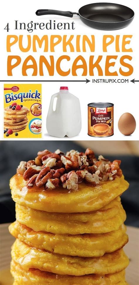 Easy Pumpkin Pie Pancakes Recipe Made With Bisquick Recipe Easy