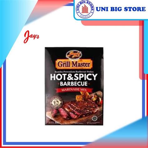 Jual Jay S JAYS Grill Master Hot Spicy Barbecue BBQ Marinade Mix 30gr