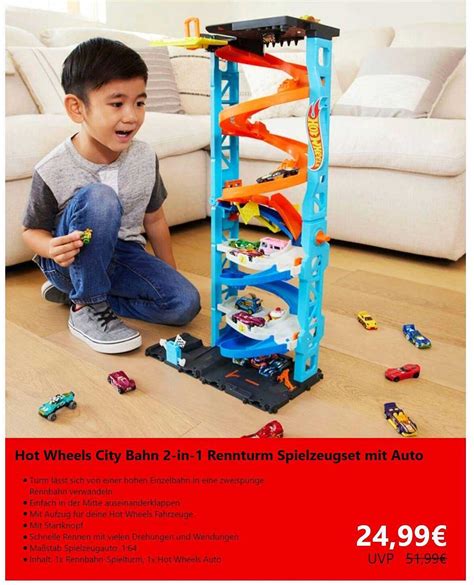 Hot Wheels City Bahn 2 In 1 Rennturn Spielzeugset Mit Auto Angebot Bei Smyths Toys 1Prospekte De