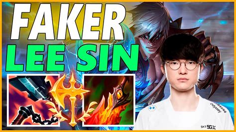 FAKER LEE SIN JUNGLE GAMEPLAYSEASON 12 LEAGUE OF LEGENDS YouTube