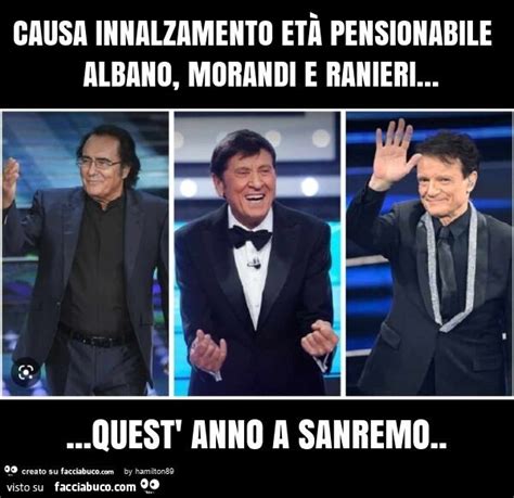 Tutti I Meme Su Massimo Ranieri Facciabuco