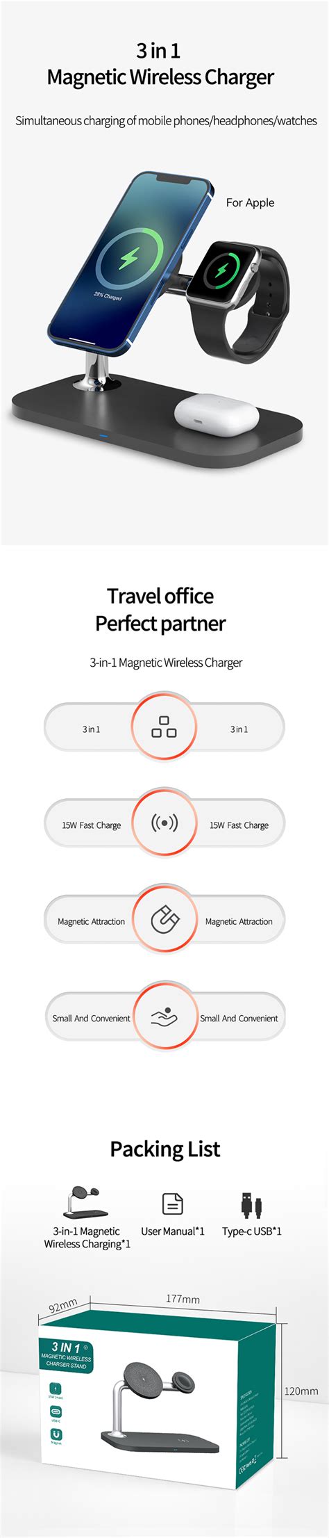 Ojd In Magnetic Wireless Charger