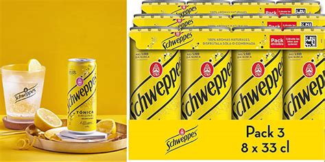 Chollo Pack de 24 latas de tónica Schweppes Original de 33 cl por sólo