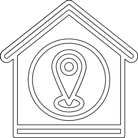 House Location Vector Icon Vector Art At Vecteezy