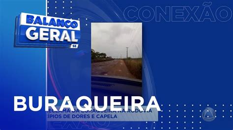 Motorista reclama da buraqueira na rodovia entre municípios de Dores e