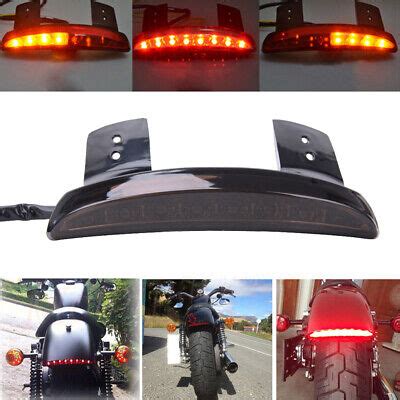 Smoke Chopped Fender Edge Turn Signals Tail Light For Harley Sportster