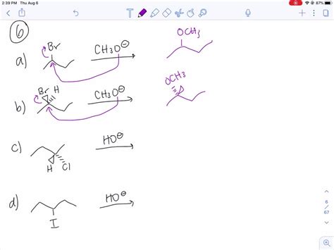 SOLVED Draw The Products Obtained From The SN 2 Reaction Of A 2