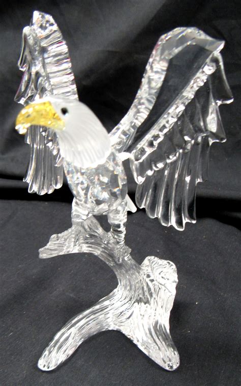 Sold Price Swarovski Crystal Yellow Beak Bald Eagle Bird On