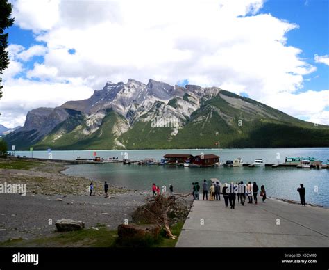 Lake Minnewanka, Alberta, Canada Stock Photo - Alamy