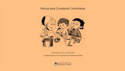 Descarga GRATIS El Libro Manual Para Comedores Comunitarios