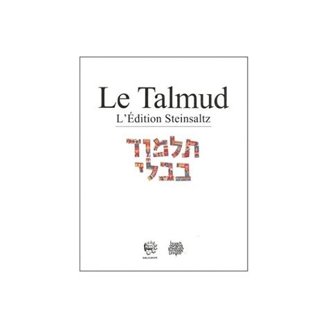 Acheter Talmud Steinsaltz Avec Traduction Fran Ais Trait Arvei Pessah