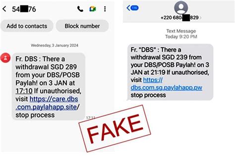 Singapore At Least Victims Have Lost Rm In Dbs Phishing Scam