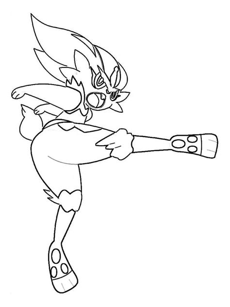 Cinderace Pokemon Coloring Page In 2022 Pokemon Coloring Pages Porn