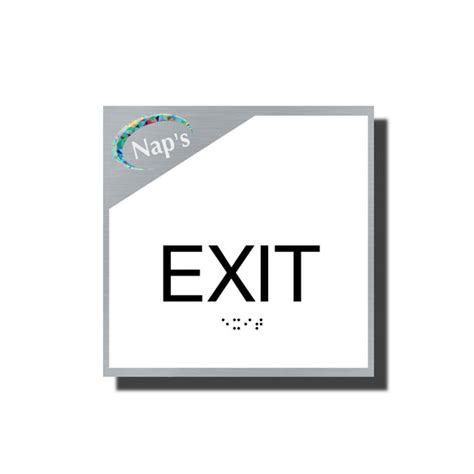 ADA Exit Signs with Braille in Many Styles - NapAdaSigns.com – Tagged ...