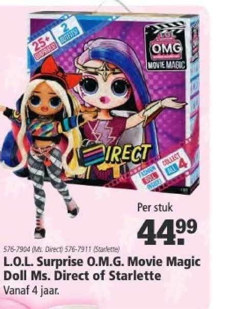 L O L Surprise O M G Movie Magic Doll Ms Direct Of Starlette