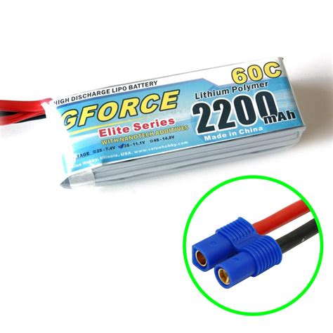 Gforce Elite Series C Mah S V Lipo Ec Connector