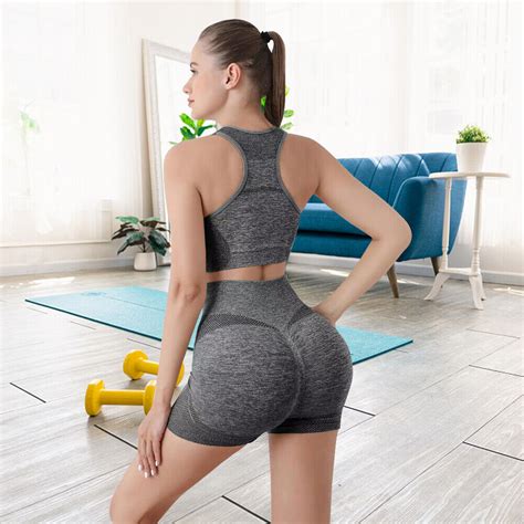 Frauen Yoga Set Atmungsaktiv Nahtlose Activewear Anzug Sportartikel