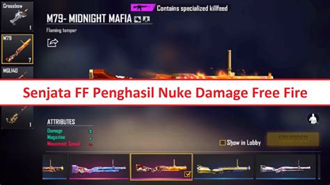 Senjata Penghasil Nuke Damage Free Fire Ff Esportsku