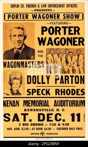 Vintage Dolly Parton, Porter Wagoner, Gary Van - 1968 Wichita, Kansas ...